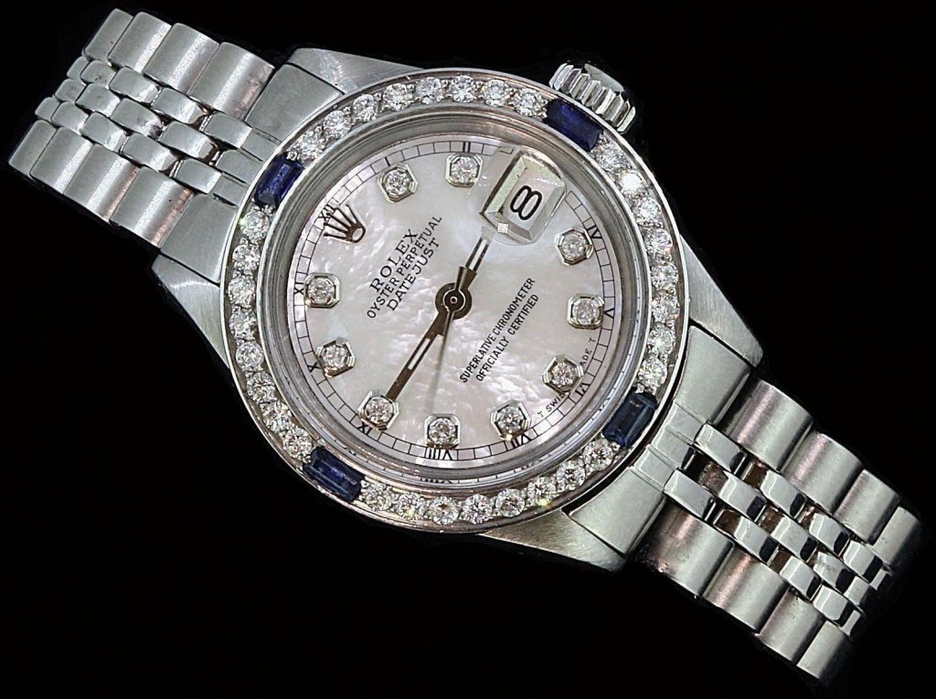 Rolex Ladies Datejust Date Jubilee Steel Diamond Dial Bezel Sapphire ...