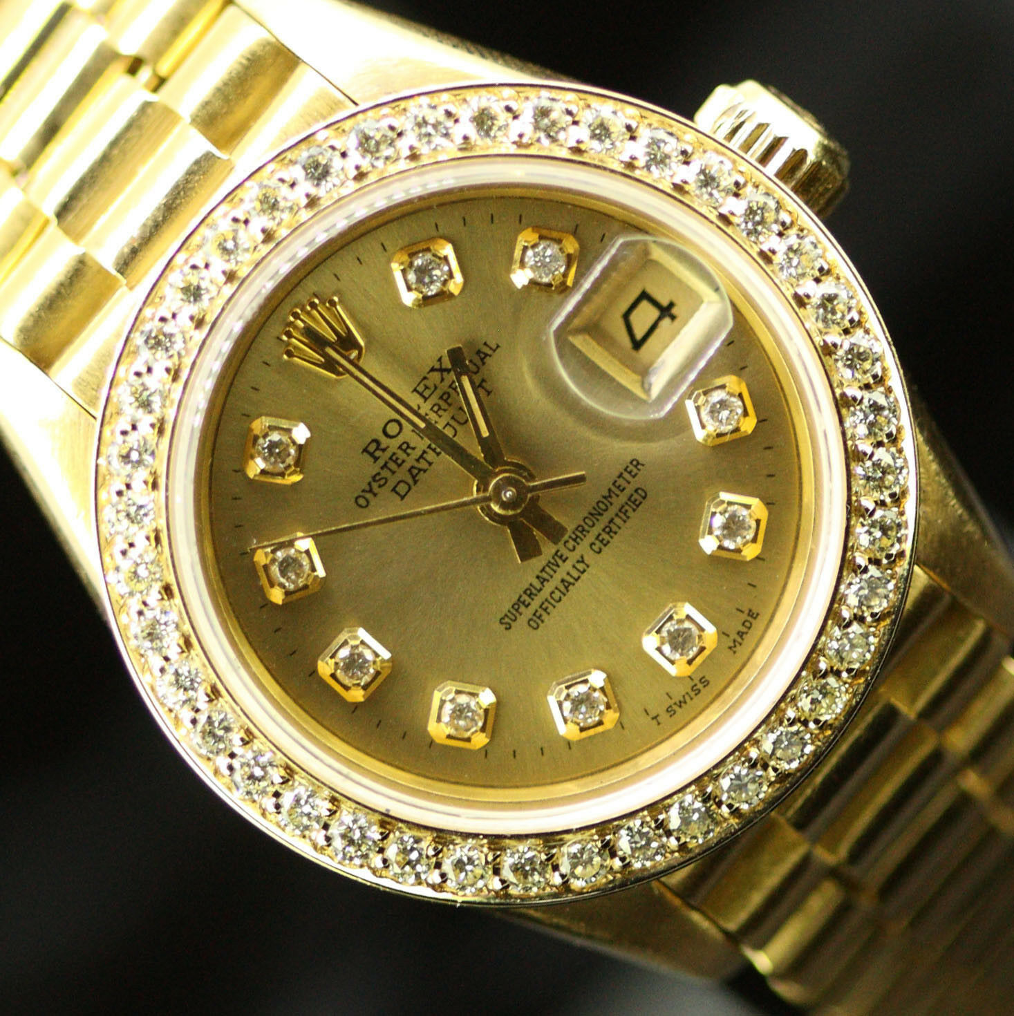 Ladies Rolex SS/18K Yellow Gold White Dial YATCHMASTER Timemeter