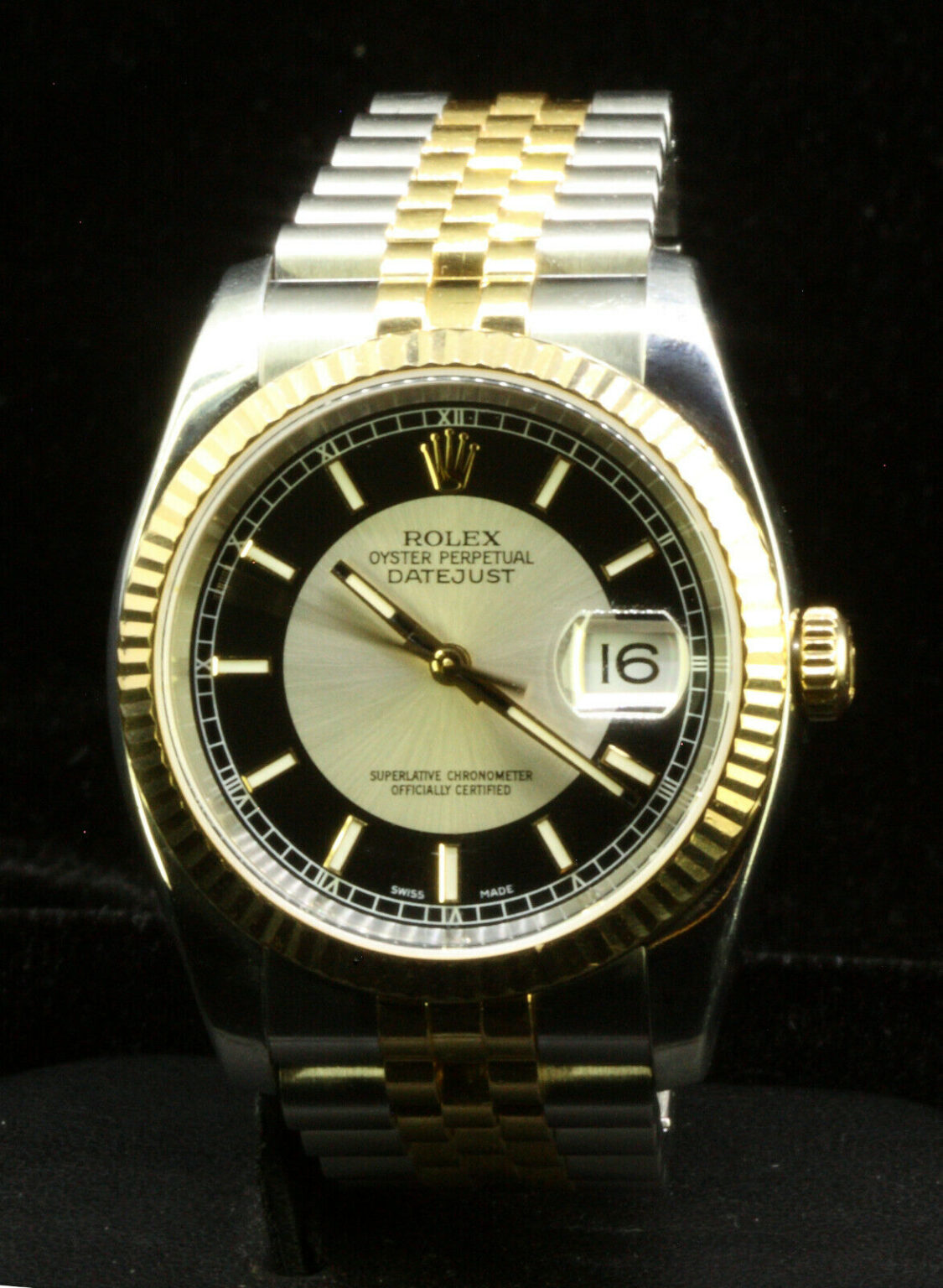 rolex datejust tuxedo dial jubilee