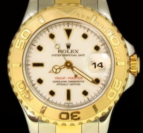 Ladies Rolex SS/18K Yellow Gold White Dial YATCHMASTER | Timemeter
